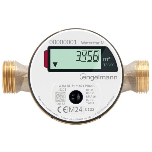 SALE Funk Kalt Wasserzähler WaterStar M Q3 = 2,5 (Qn 1,5) Bl. 110 mm 3/4" 2025