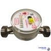 Water meter Lorenz hot surface-mounted Qn 1,5; 130mm, 1" connection thread