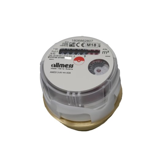 Water meter measuring capsule Allmess AMES 3W +m hot flush-mounted  UP 6000