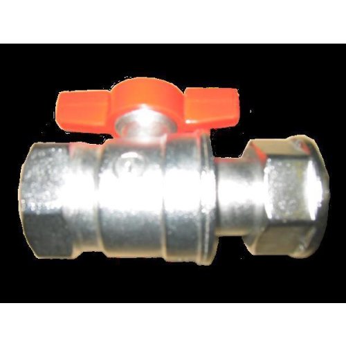 Ball valve 1 (35 mm) cap nut x 1 (35 mm) internal thread